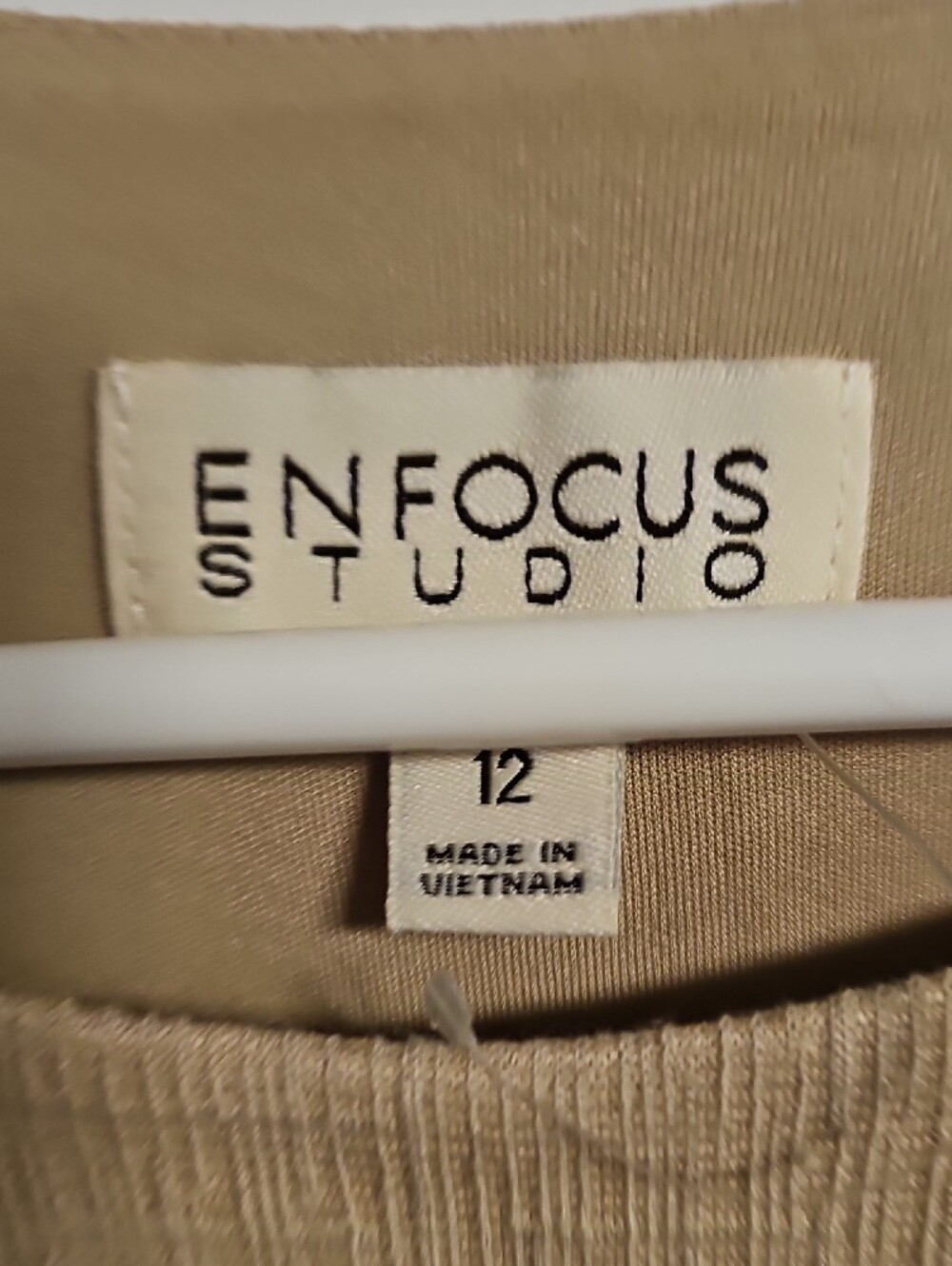 Enfocus Studio Taupe Sleeveless Midi Dress with Side Button Trim - Picture 2 of 8
